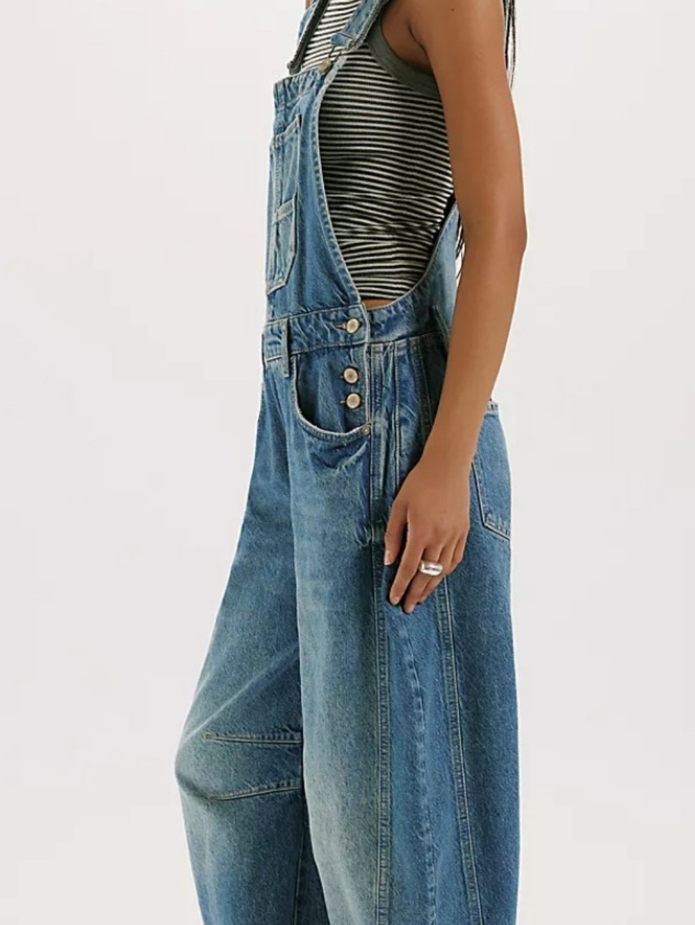 We The Free Lucky You Barrel Overalls, Size Med, nwot... Gorgeous - Picture 4 of 6
